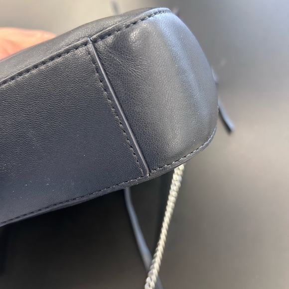 All Saints navy blue cross body bag with Matte Finish - Picture 9 of 10